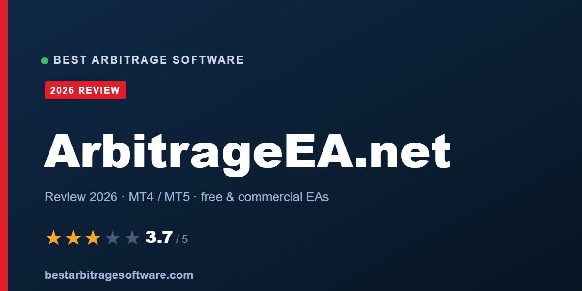 ArbitrageEA.net review 2026 - Best Arbitrage Software, rated 3.7 out of 5