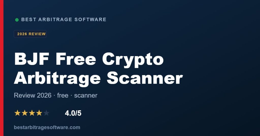 BJF Free Crypto Arbitrage Scanner review 2026 - free scanner across 30+ spot exchanges