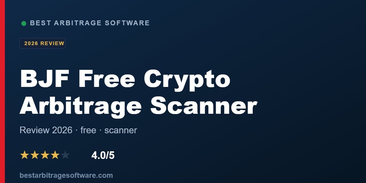 BJF Free Crypto Arbitrage Scanner review 2026 - free scanner across 30+ spot exchanges