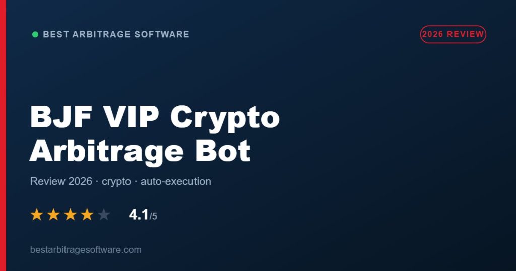 BJF VIP Crypto Arbitrage Bot review 2026 - automated crypto arbitrage across 50+ exchanges