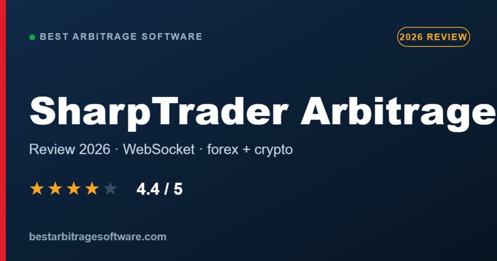 SharpTrader Arbitrage software review 2026 by Best Arbitrage Software